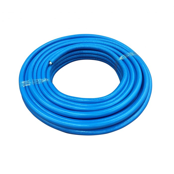 Metros rollo tubo multicapa Azul aislado PERT/AL/PERT